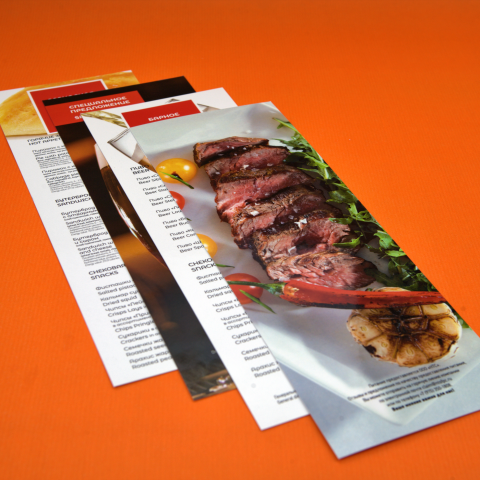 Листовки-меню для НТС