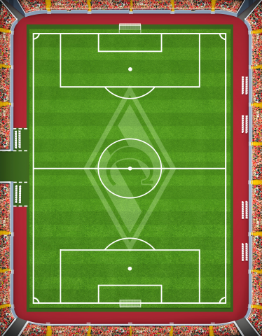 Футбольное поле для мобильной игры