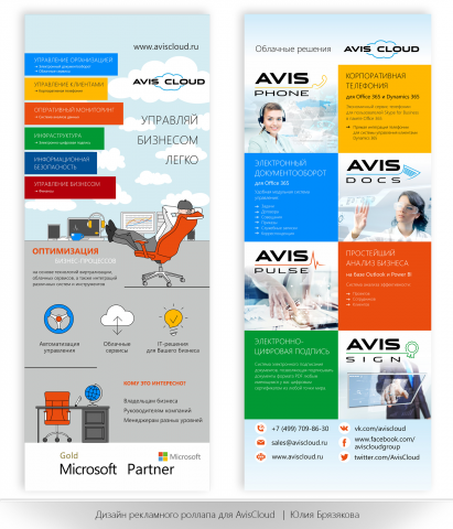 Ролл-апы для компании AvisCloud