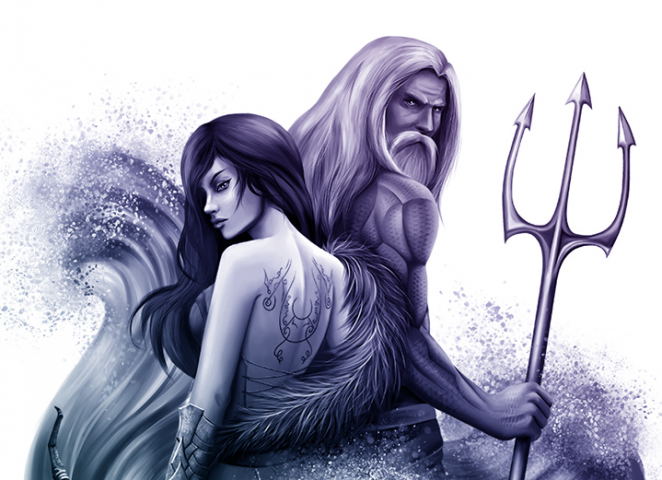 Посейдон и Артемида