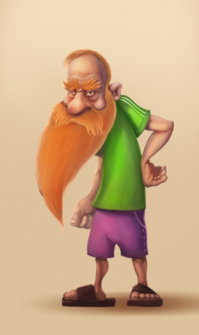 рыжий дед
