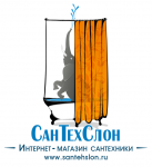 Логотип для интернет магазина СанТехСлон