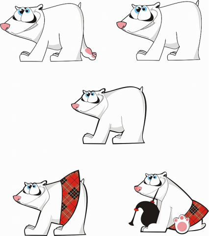 Белый мишка