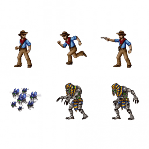 Спрайтовая анимация персонажей