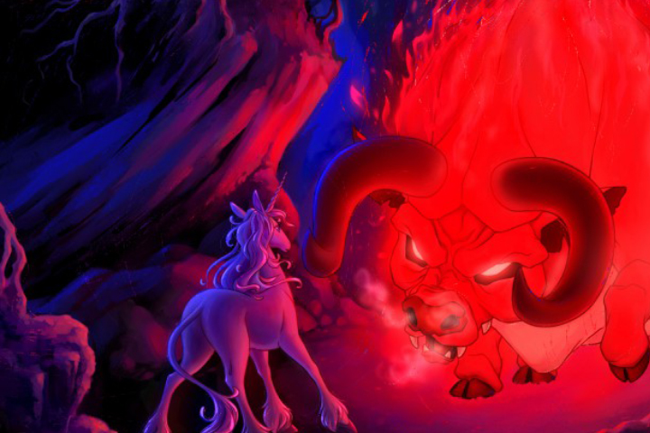 На конкурс. Редроу кадра мультфильма "Последний единорог"