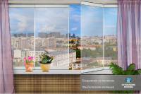 фотомонтаж баннера для слайдера "остекление москвы рф"