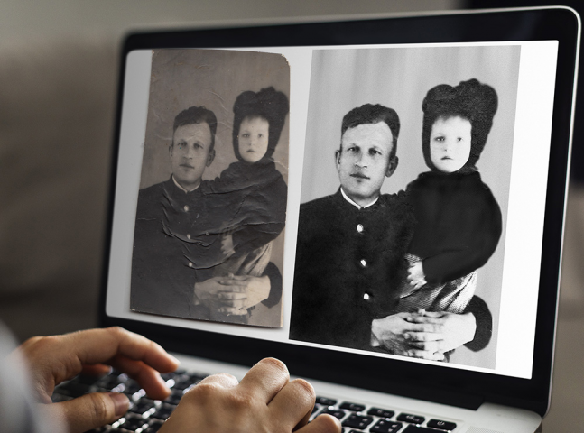 Ретушь и восстановление старых фотографий