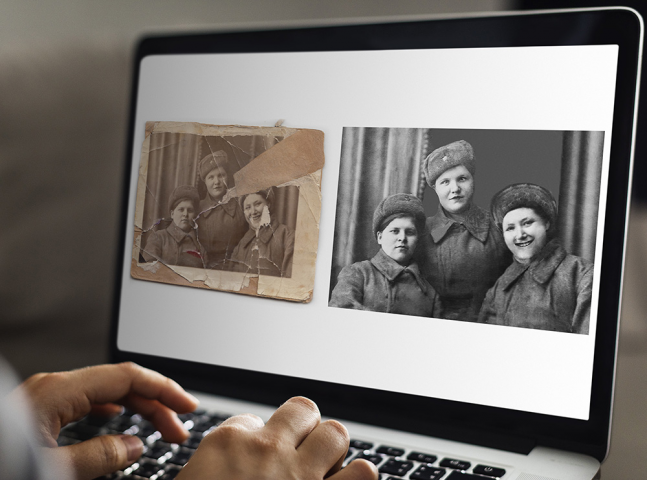 Ретушь и восстановление старых фотографий