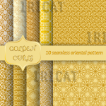 Орнаменты бесшовные в векторе.