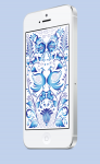 Обои для айфона (вектор, гжель)
