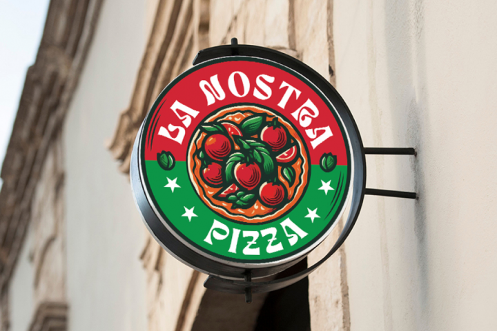 Логотип для пиццерии - La Nostra Pizza