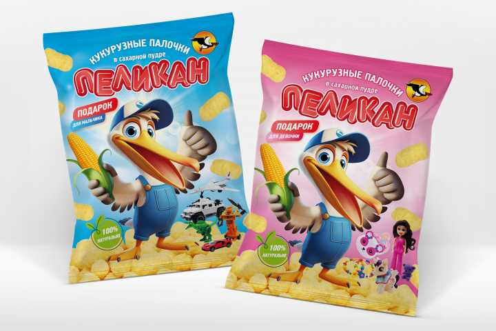 Линейка кукурузных палочек Пеликан
