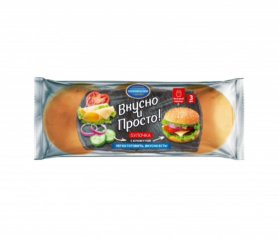 Дизайн булочки с кунжутом