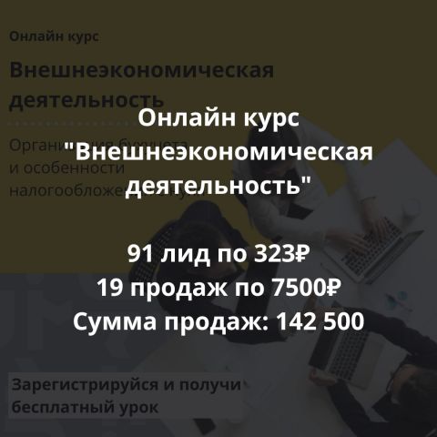 Онлайн-курс «Внешнеэкономическая деятельность».