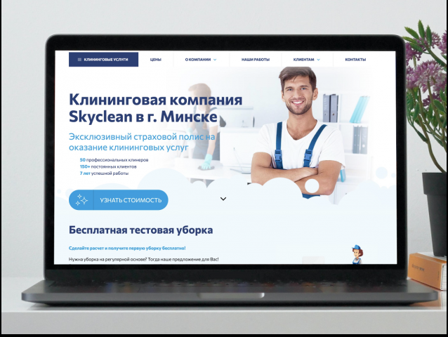 Многостраничный сайт и реклама для клининговой компании