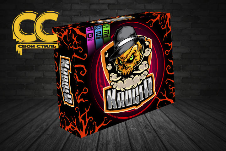 ДИЗАЙН КОРОБКИ - KROGER - Жидкость для парения