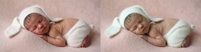 ретушь новорожденного