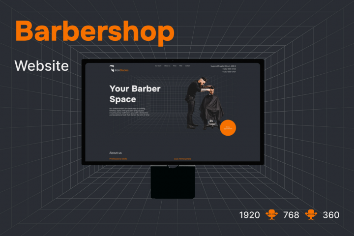 Веб-сайт Barbershop
