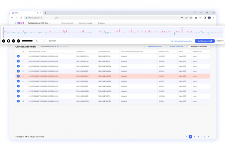 Админ-панель колл-центра