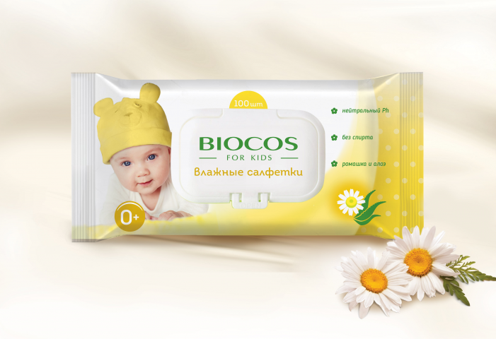 Детские салфетки BIOCOS