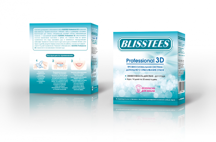Полоски для отбеливания зубов «Blisstees»
