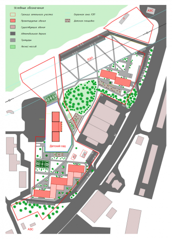 Планировка участка под застройку