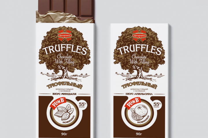 Дизайн упаковки для шоколада "Truffles"