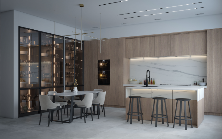 Визуализация интерьера кухни