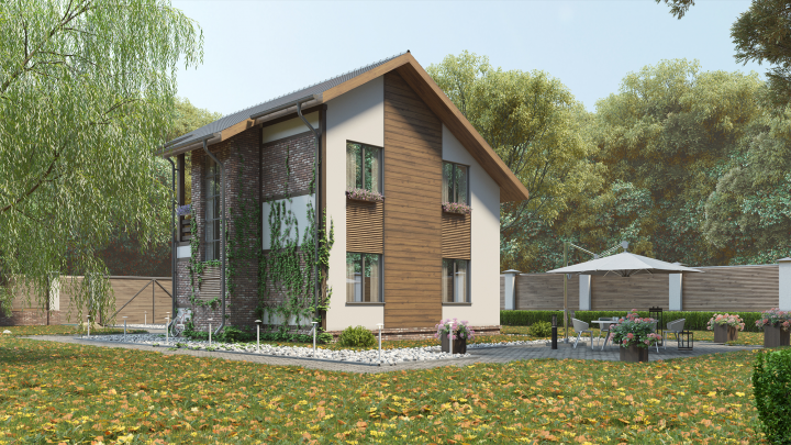 Визуализация коттеджей