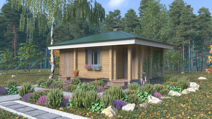 Визуализация домов из бруса