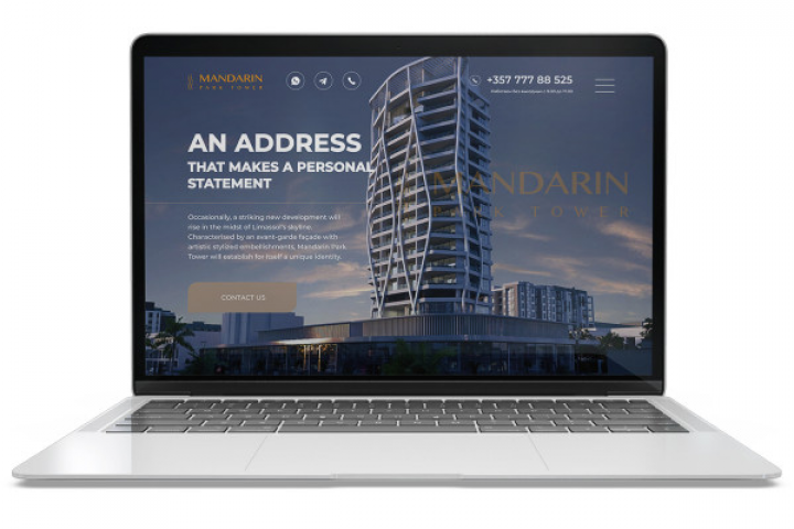 Landing Page – продажа недвижимости на Кипре MANDARIN PARK TOWE