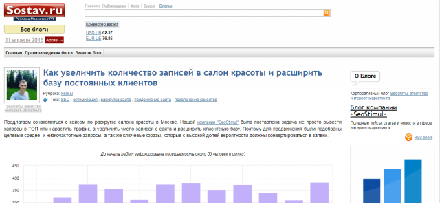 Наш кейс на Sostav.ru