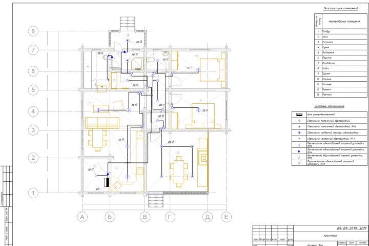 Проект ЭОМ частного дома
