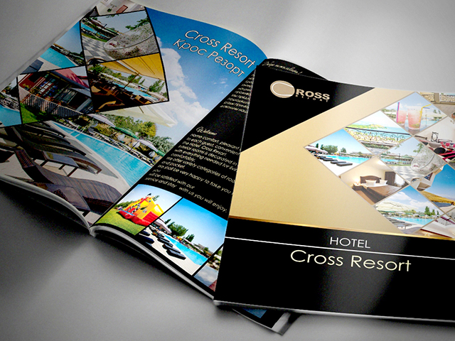 Дизайн каталога для отеля "Cross Resort Hotel"