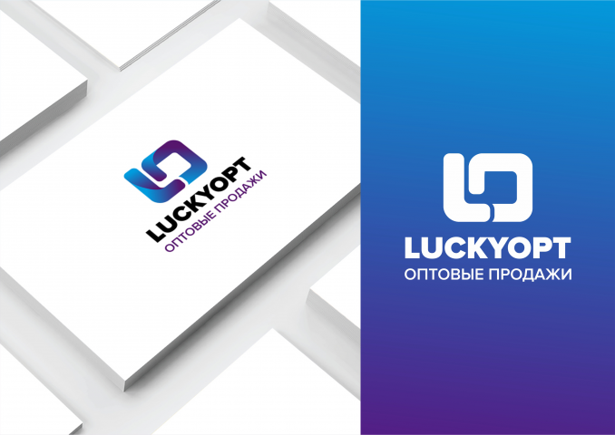 Разработка логотипа для сайта оптовых продаж LUCKYOPT