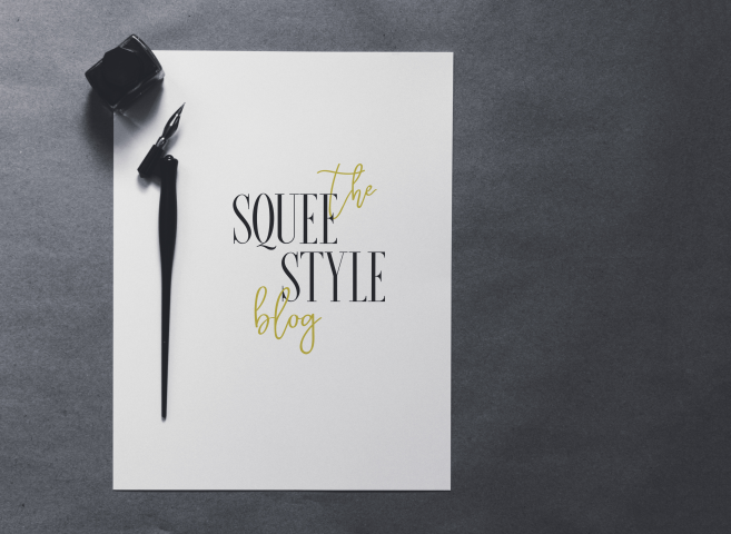 разработка текстового логотипа для блога "the Squee Style blog"