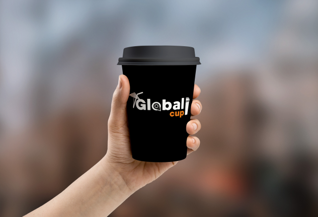 логотип для кофе на вынос "Global cup"