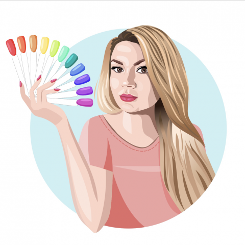 Портрет в векторе