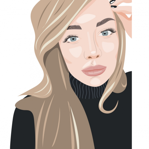 Портрет в векторе