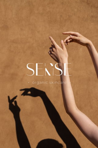 Фирменный стиль для бренда косметики SENSE