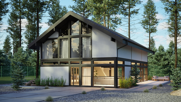 Визуализация коттеджа