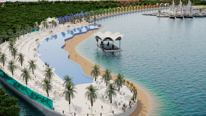 Проект на острове Бали. Beach Club. Бассейн