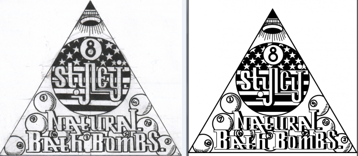 Отрисую в векторной графике картинку