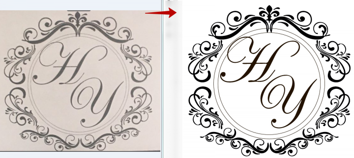 преобразую картинку из растрового в векторный формат