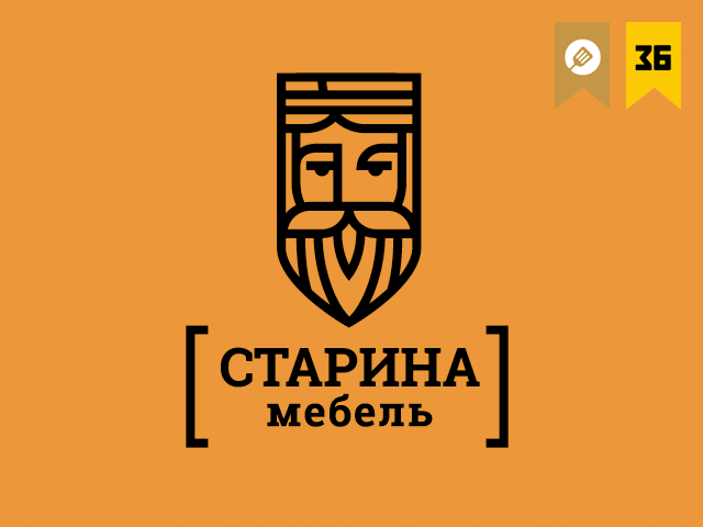 Логотип для производителя мебели из массива дерева - Старина мебель