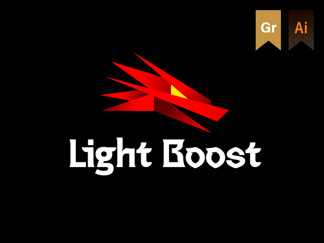 Логотип для сервиса игрового бустинга - Light Boost