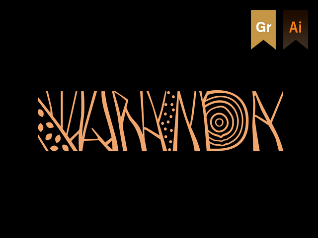 Логотип для магазина музыкальных инструментов Varanda (Самбы и Капоэйры)