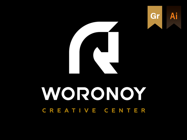 Логотип для креативного цента - Woronoy