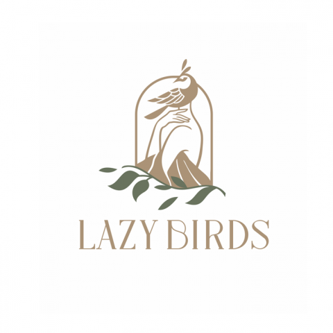 Логотип для женских пижам - Lazy Birds