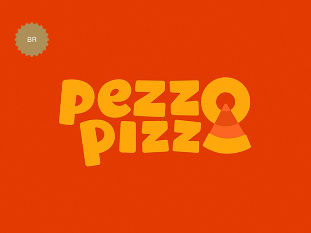 Логотип для пиццерии - Pezzo Pizza